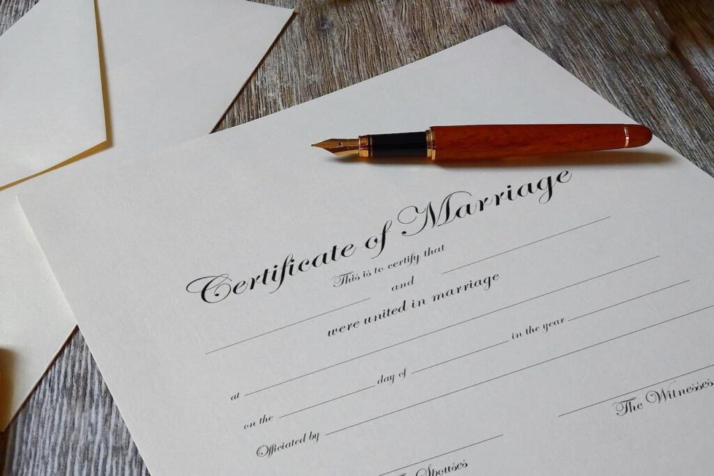 Traducción jurada de contrato de matrimonio